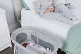 regalo-baby-basics-portable-infant-bassinet-gray-padded-insert-1