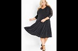 avenue-plus-size-glam-sleeve-v-neck-dress-black-silver-size-16w-1
