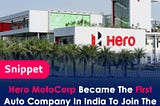 Hero MotoCorp became the first automation firm in the nation to join the ONDC network on May 13