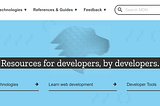 MDN Web Docs Navigation Redesign