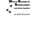 What's Become of Screwloose? and Other Inquiries | Cover Image