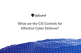 What are the CIS Controls for Effective Cyber Defense?
