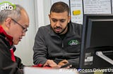 Otto Team member Abdul with a member of the Otto Family