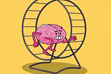 gif of a brain running on a hamster wheel (in circles)