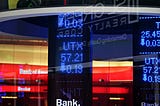 Stock quotes on banks trending down