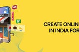 Create Online Store in India for Free