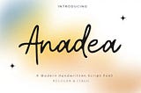 Anadea Font