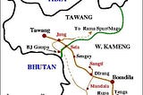 Route Map of Tawang taken from Web