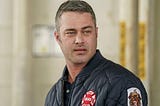 Kelly Severide stares in self-reflection