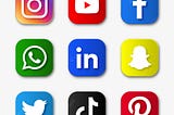 Various icons for social media sites