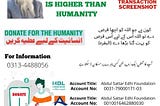 DONATE FOR HUMANITY