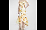badgley-mischka-strapless-floral-high-low-mermaid-dress-yellow-1