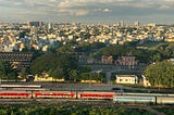 Aerial view of Bangalore