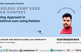 Testing Approach in Salesforce.com using Katalon