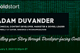 Telling your Story through Developer-facing Content with Adam DuVander