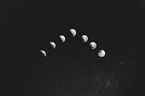 Moons in a V formation