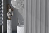 beneyhome-grey-shower-curtain-75-inch-long-weighted-fabric-waffle-shower-curtains-for-bathroom-heavy-1