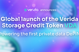Verida Announces the global launch of the VDA Storage Credit Token — powering the first private…