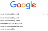 How To Structure A Blog Post