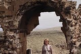 Franci Neely at the Ruins of Ani in Turkey.