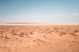 An empty desert