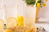 This tray of lemonade was part of a larger setup for a Lemon Blueberry Cake shoot. The lemonade was so pretty I had to take a shot of it by itself!