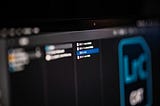 A blurry image of a Mac finder window