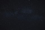 A photo of a star-studded night sky.