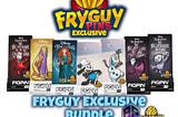 FryGuy Pins Exclusive FiGPiN Bundle , Guaranteed AP Mystery FiGPiN and FryGuy Logo Pin