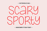 Scary Sporty Font