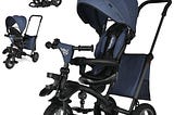 baby-joy-toddler-tricycle-7-in-1-folding-steer-trike-w-rotatable-seat-adjustable-canopy-blue-1