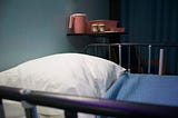 A hospital bed