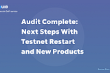 Audit Complete: Next Steps With Testnet Restart and New Products