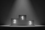 pedestal, ranking, podium, winner, dark, 3d, top-light, bw, black and white