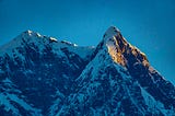 The jagged peaks of Mt. EVEREST