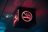 Stop smoking sign