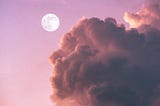 Moon Behind Clouds