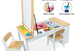 milliard-2-in-1-kids-art-table-and-art-easel-table-and-chair-set-toddler-craft-and-play-wood-activit-1