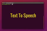 Text-to-Speech espeak-ng