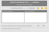 How to collect meaningful workshop feedback?