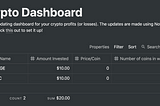 Crypto Profits Tracker (feat. Notion API)