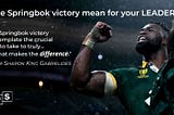 What are you taking from the Springboks?