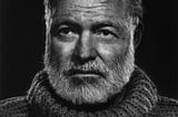 Ernest Hemingway, 1957. Public Domain photo via Good Free Photos (Photo/Yousuf Karsh)