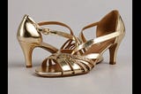 Gold-Strappy-Sandals-Mid-Heel-1