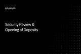 Security Review And Opening of Deposits