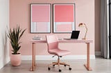 Height-Adjustable-Pink-Desks-1
