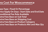 Extra Cost For Woocommerce