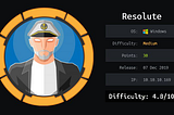 ResoluteHTB-WriteUp-ETHCOP
