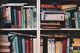 Books on a shelf