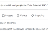 Recruiter’s boolean search is ignored because Google limits the number of queries to 32 words
